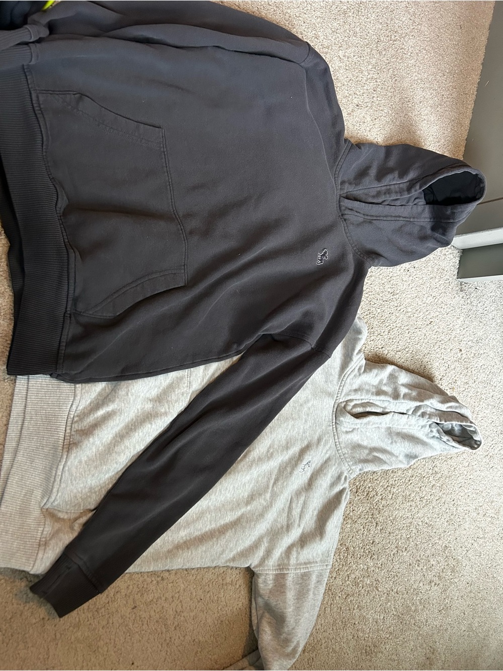 abercrombie kids Black and Light Gray Hoodie Set